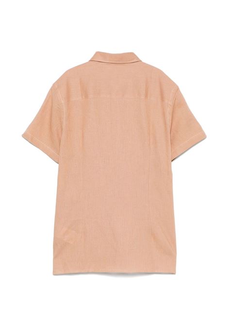 Camicia con ricamo misto lino MANUEL RITZ | MR3045CAMM